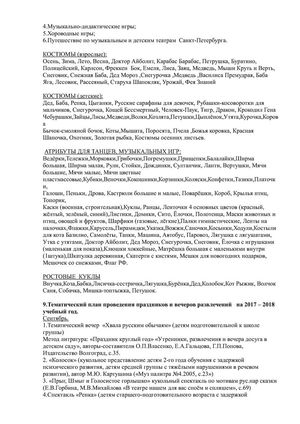 Рабочая программа музыкальных руководителей Юнусовой И.В. и Туссиной О.П. на 2017-2018 уч. год.